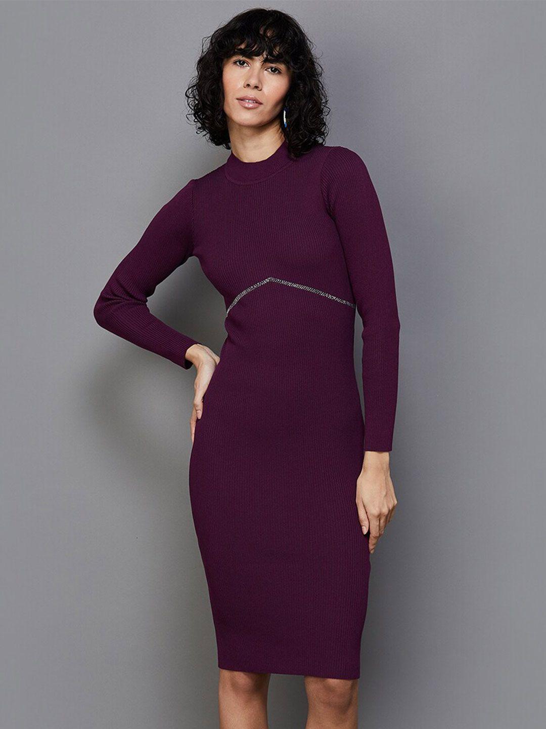 ginger by lifestyle long sleeves bodycon dress