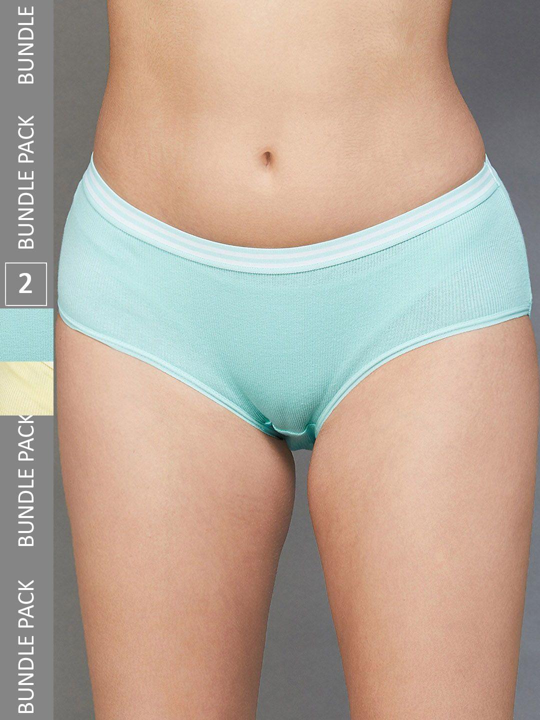ginger by lifestyle pack of 2 low rise hipster briefs