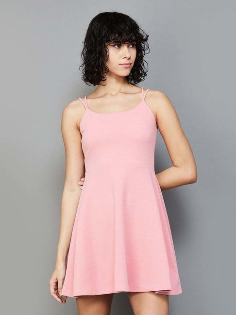 ginger by lifestyle pink a-line dress