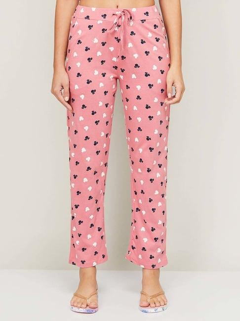 ginger by lifestyle pink cotton printed pyjamas