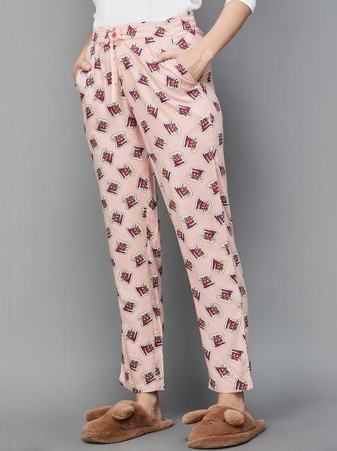ginger by lifestyle pink printed pyjamas