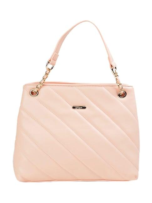ginger by lifestyle pink quilted shoulder bag