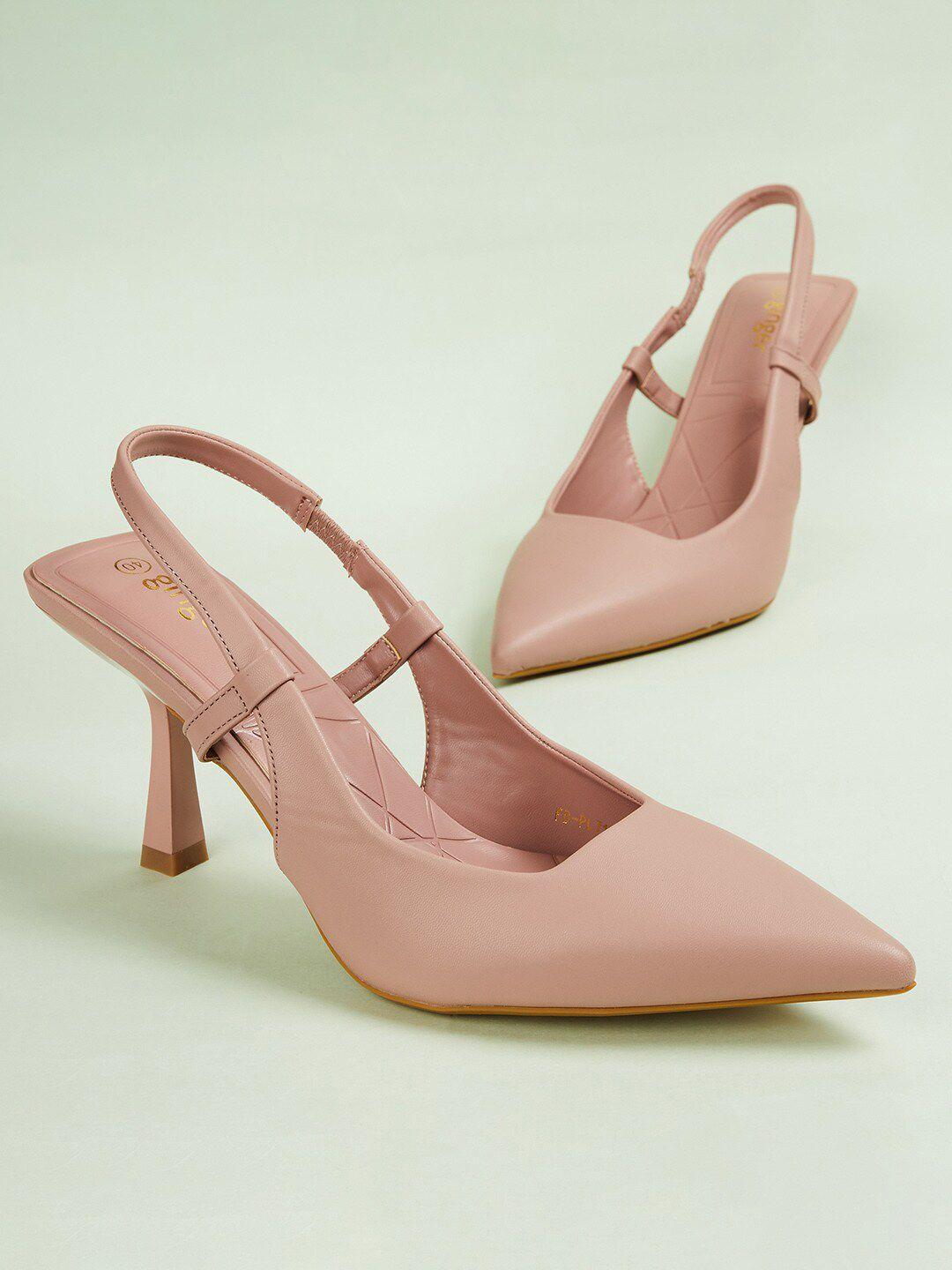 ginger by lifestyle pointed toe slim heel pumps