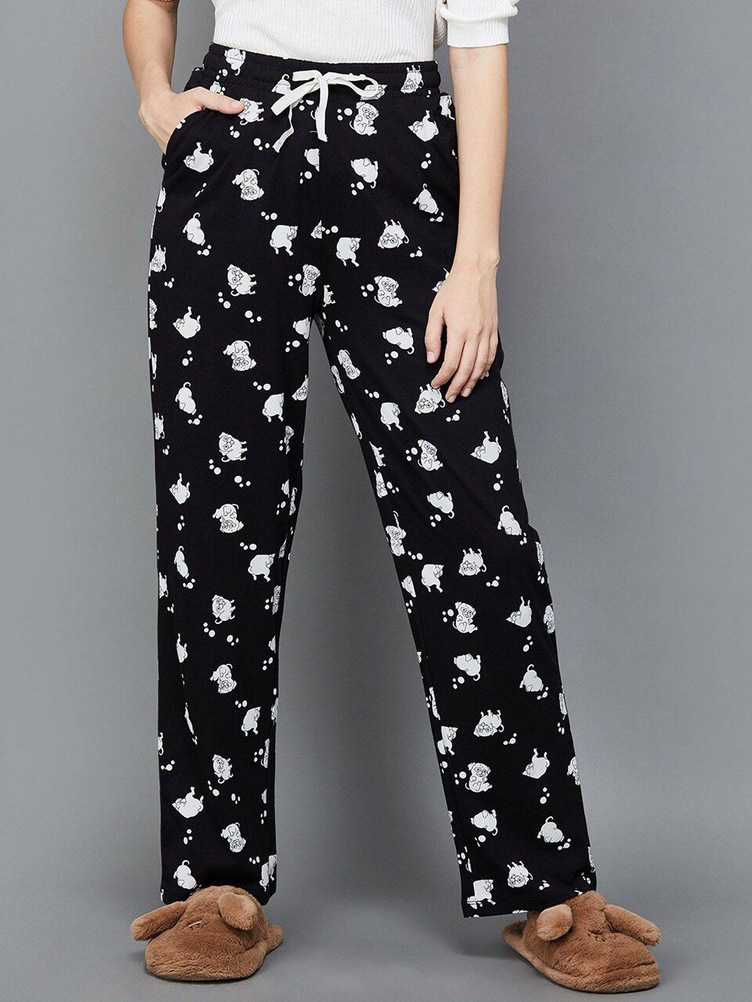 ginger by lifestyle printed cotton lounge pant