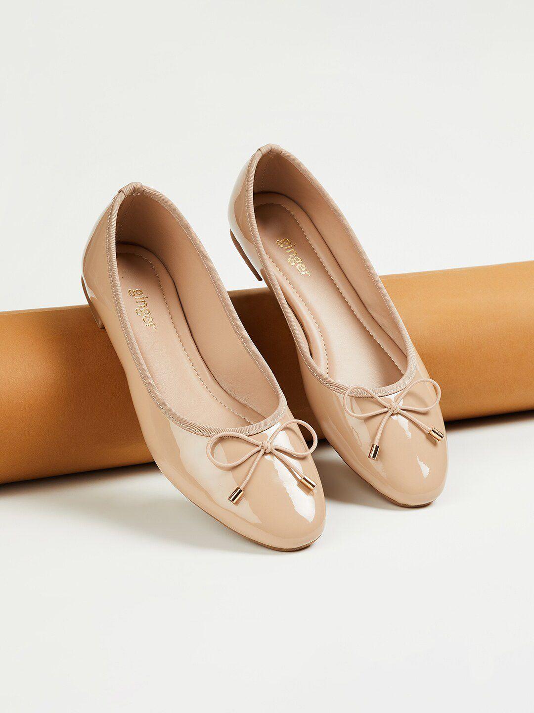 ginger by lifestyle slip-on ballerinas with bows