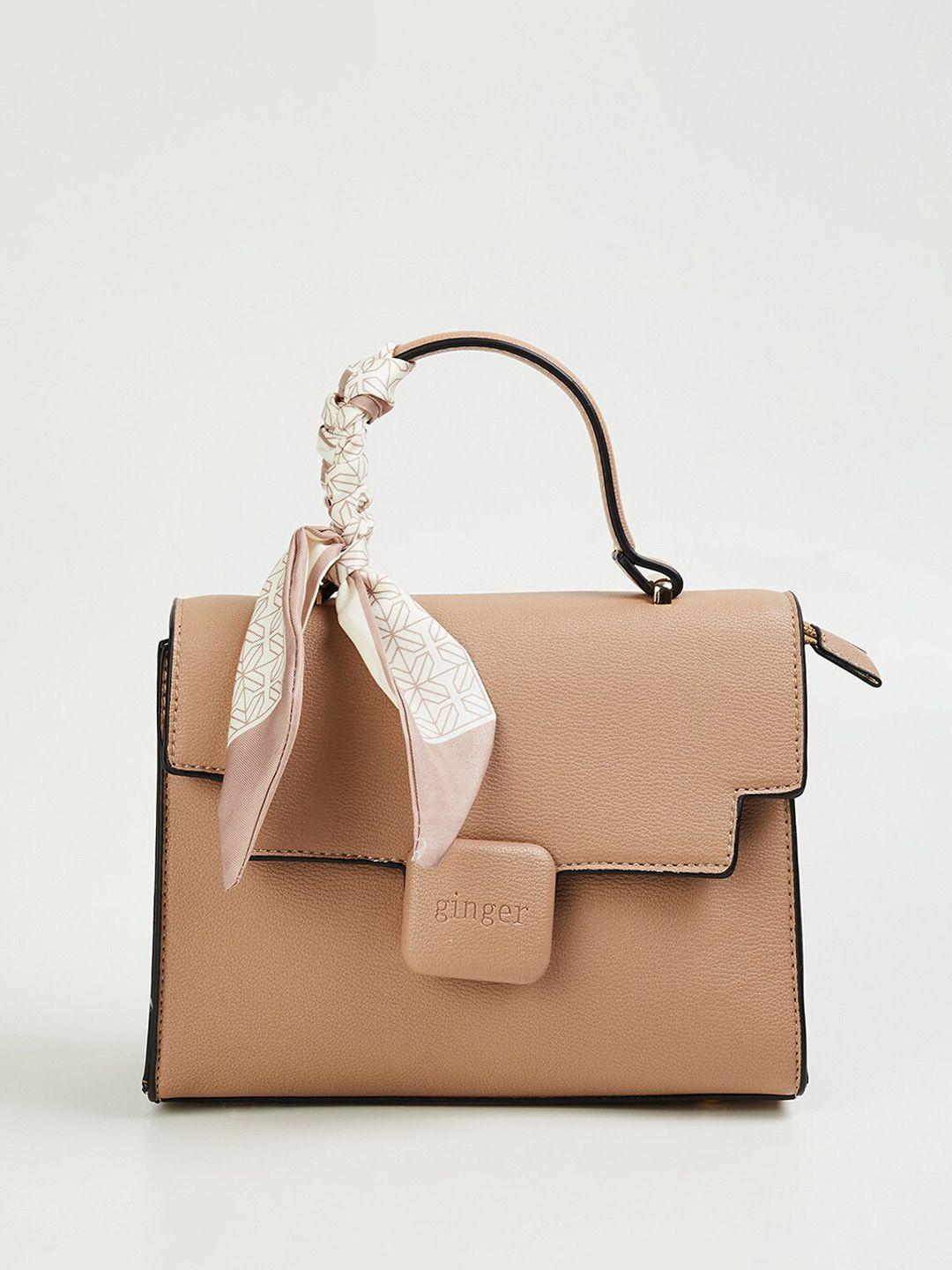 ginger by lifestyle structured handheld bag