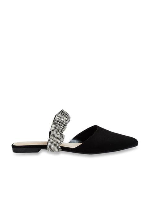 ginger by lifestyle women's black mule shoes