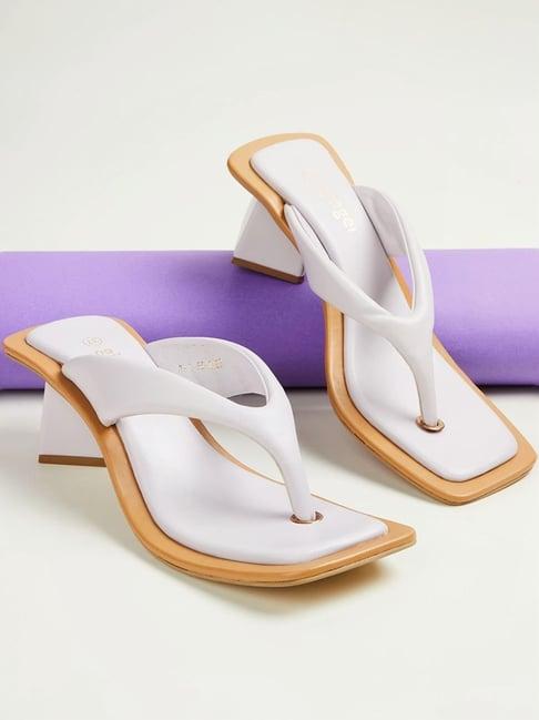 ginger by lifestyle women's lilac thong sandals