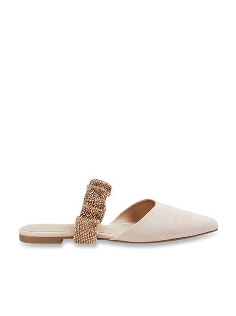 ginger by lifestyle women's peach mule shoes