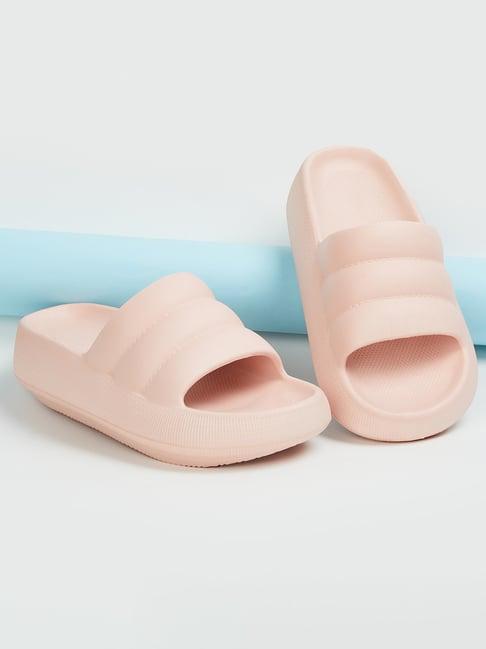 ginger by lifestyle women's pink slides