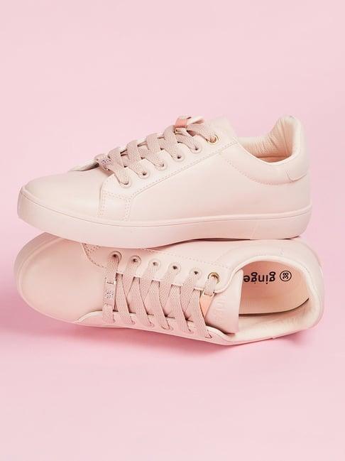 ginger by lifestyle women's pink sneakers