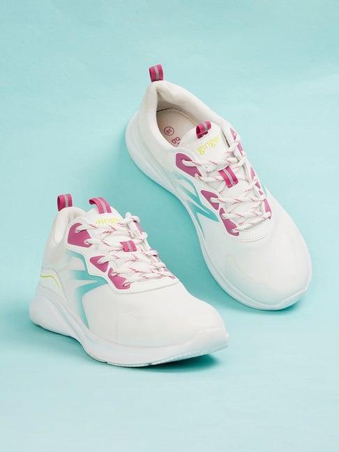 ginger by lifestyle women's white running shoes