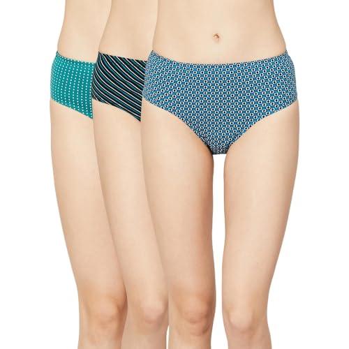 ginger by lifestyle women blue cotton regular fit solid panty teal_s