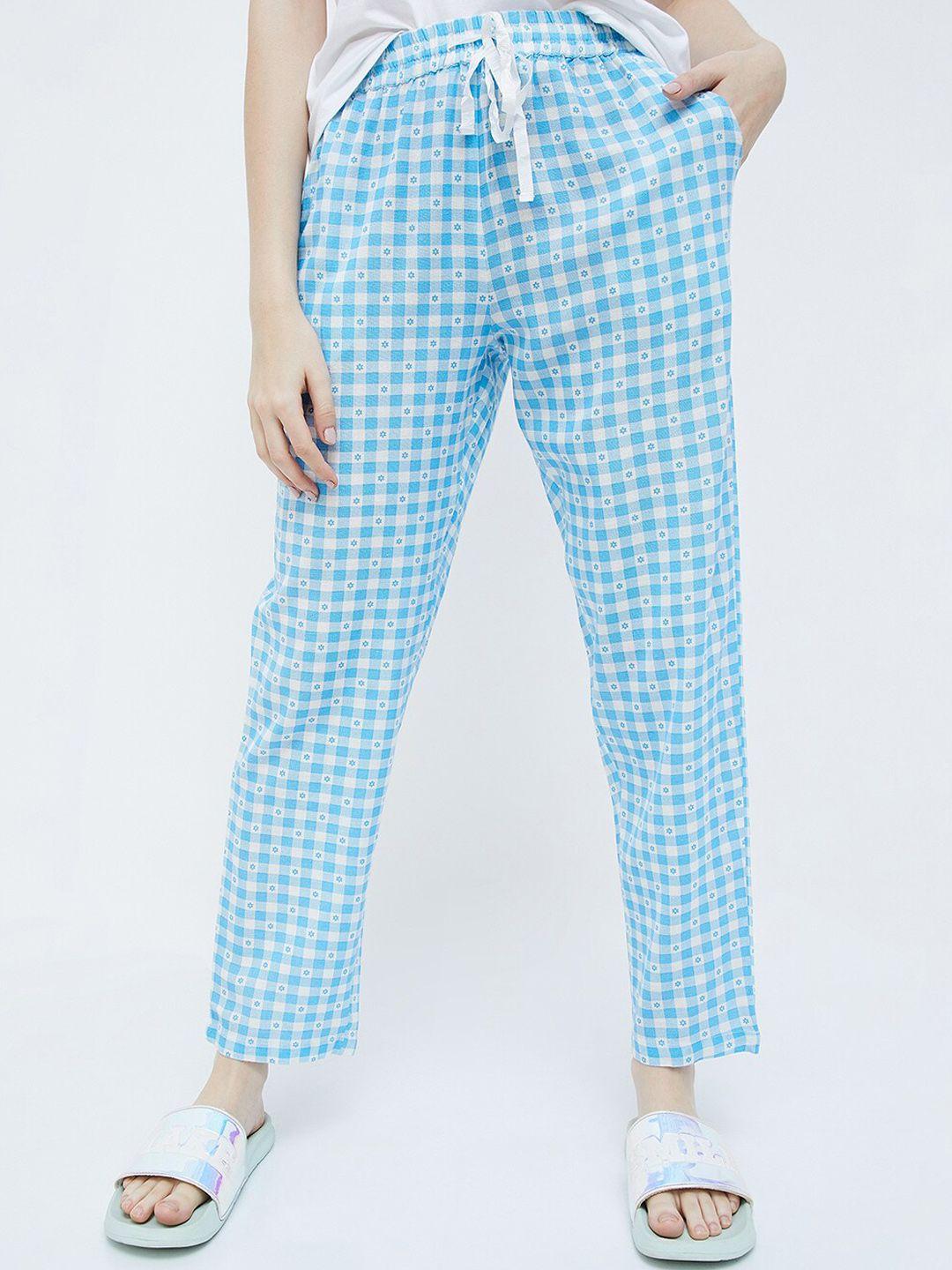 ginger by lifestyle women checked pyjamas