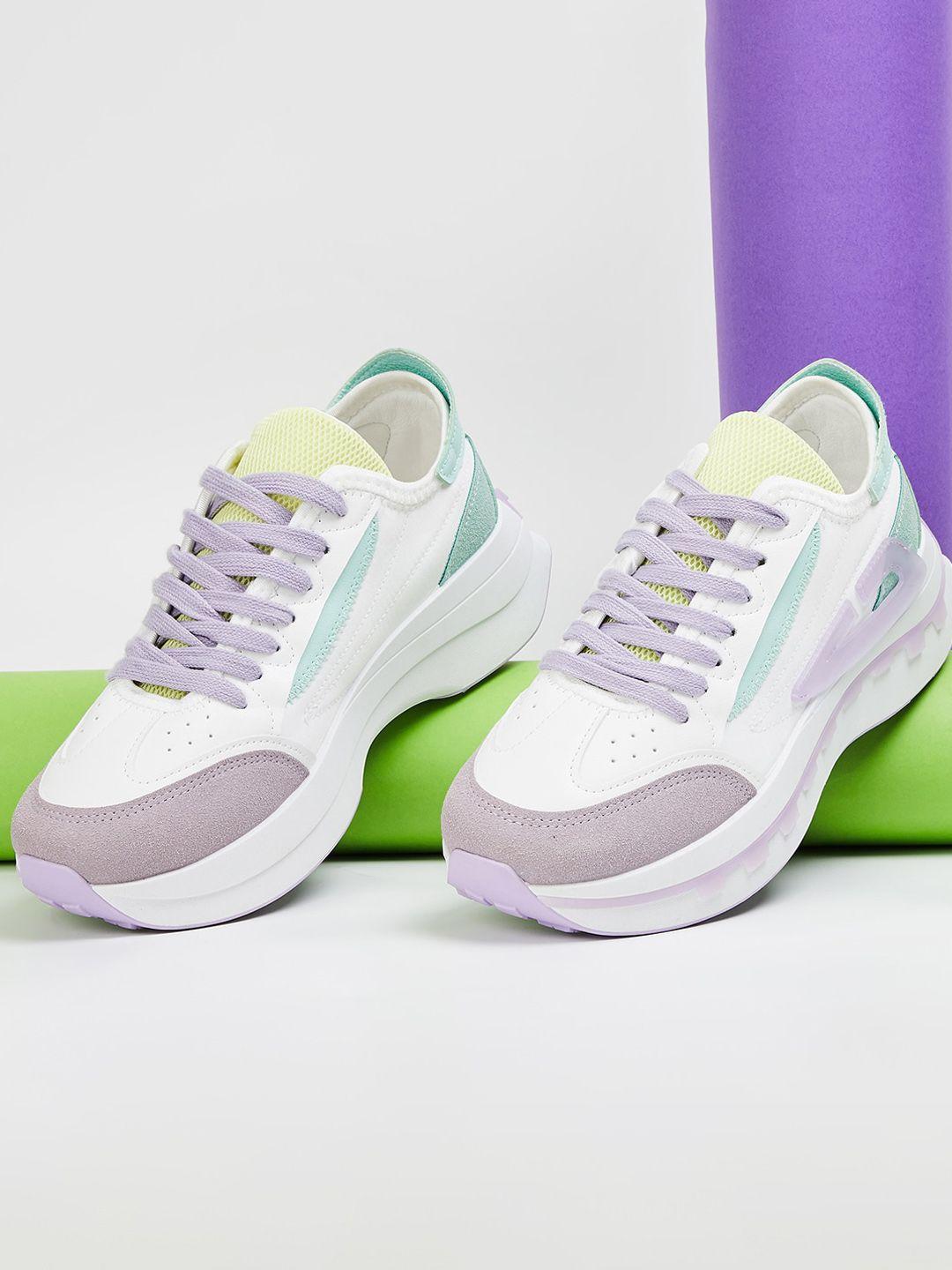 ginger by lifestyle women colourblocked sneakers