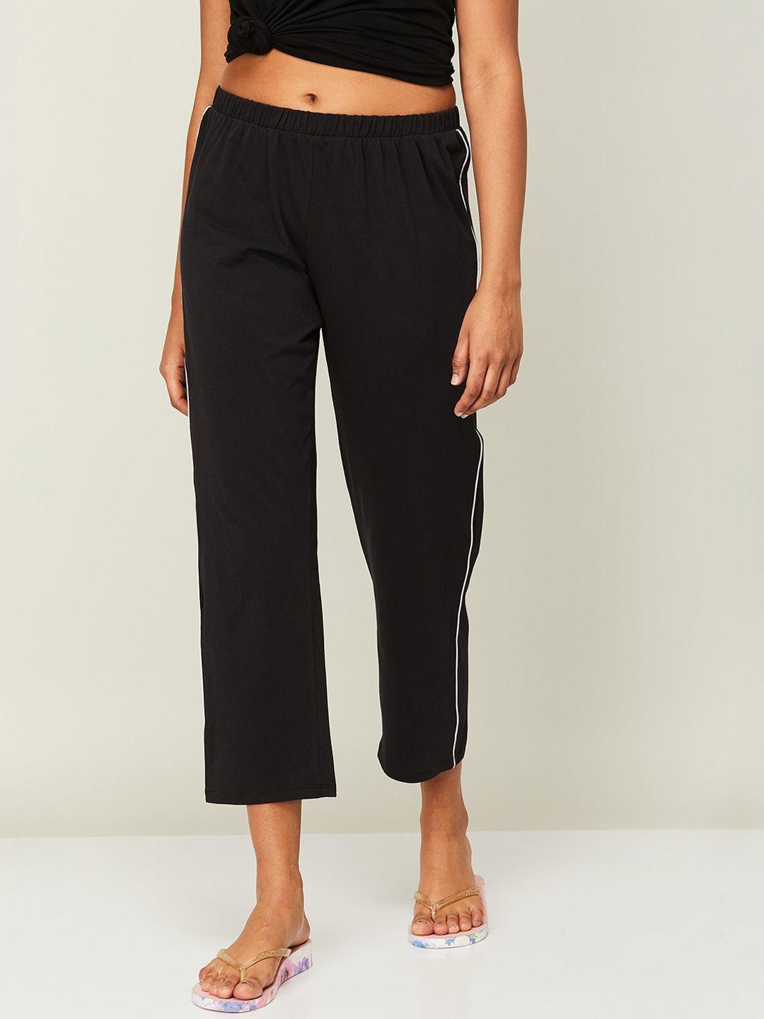 ginger by lifestyle women cotton cropped lounge pants