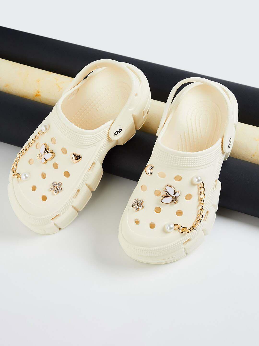ginger by lifestyle women embellished clogs