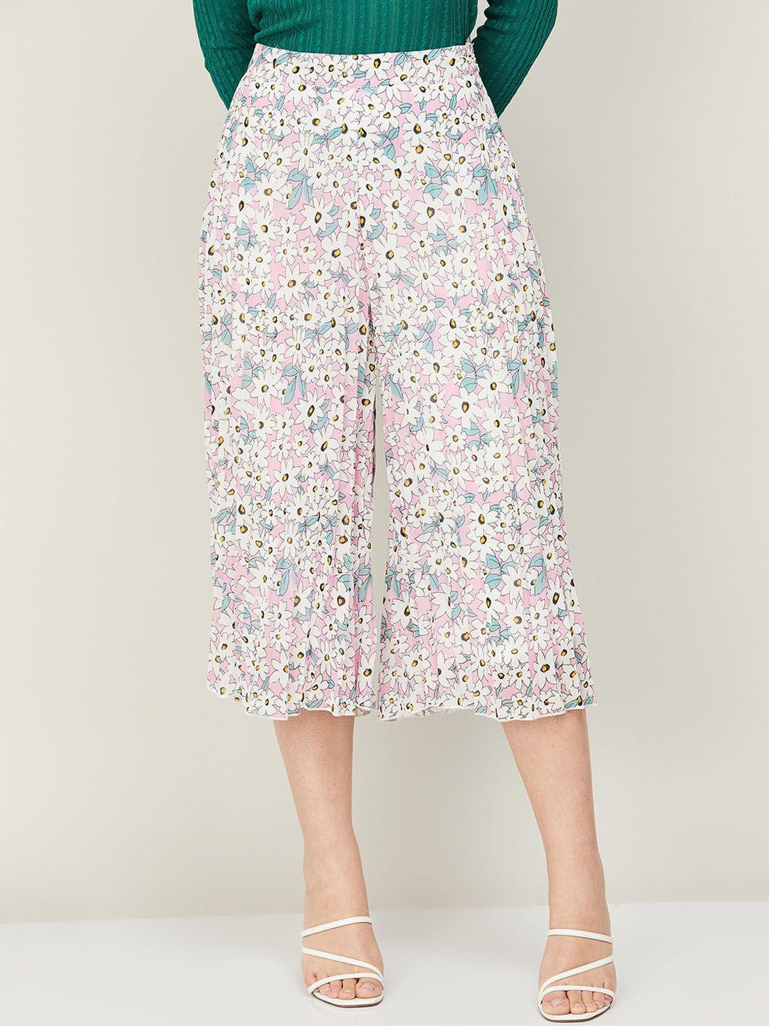 ginger by lifestyle women floral printed culottes trousers