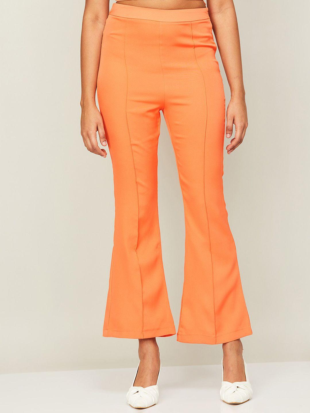 ginger by lifestyle women mid-rise bootcut trousers