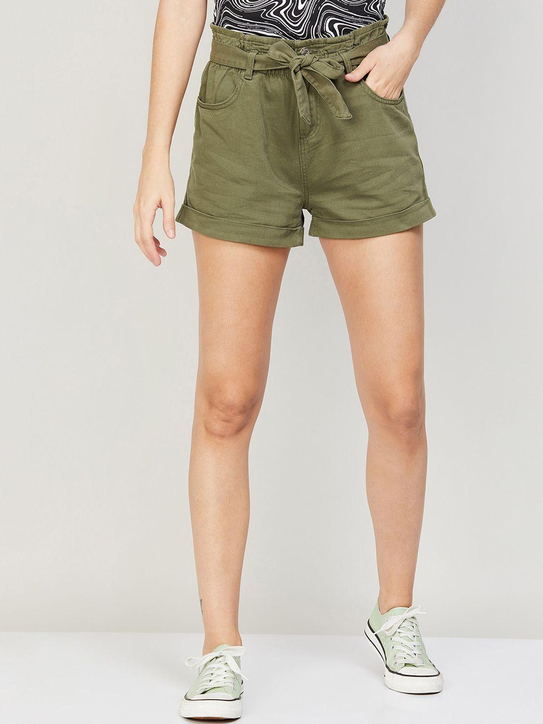 ginger by lifestyle women mid-rise casual shorts