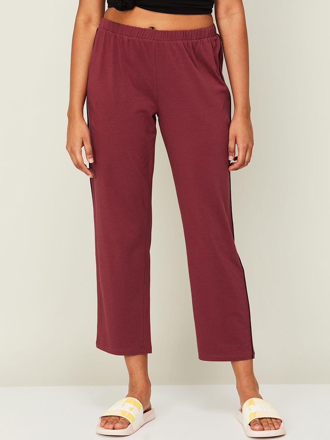 ginger by lifestyle women mid-rise cotton lounge pants