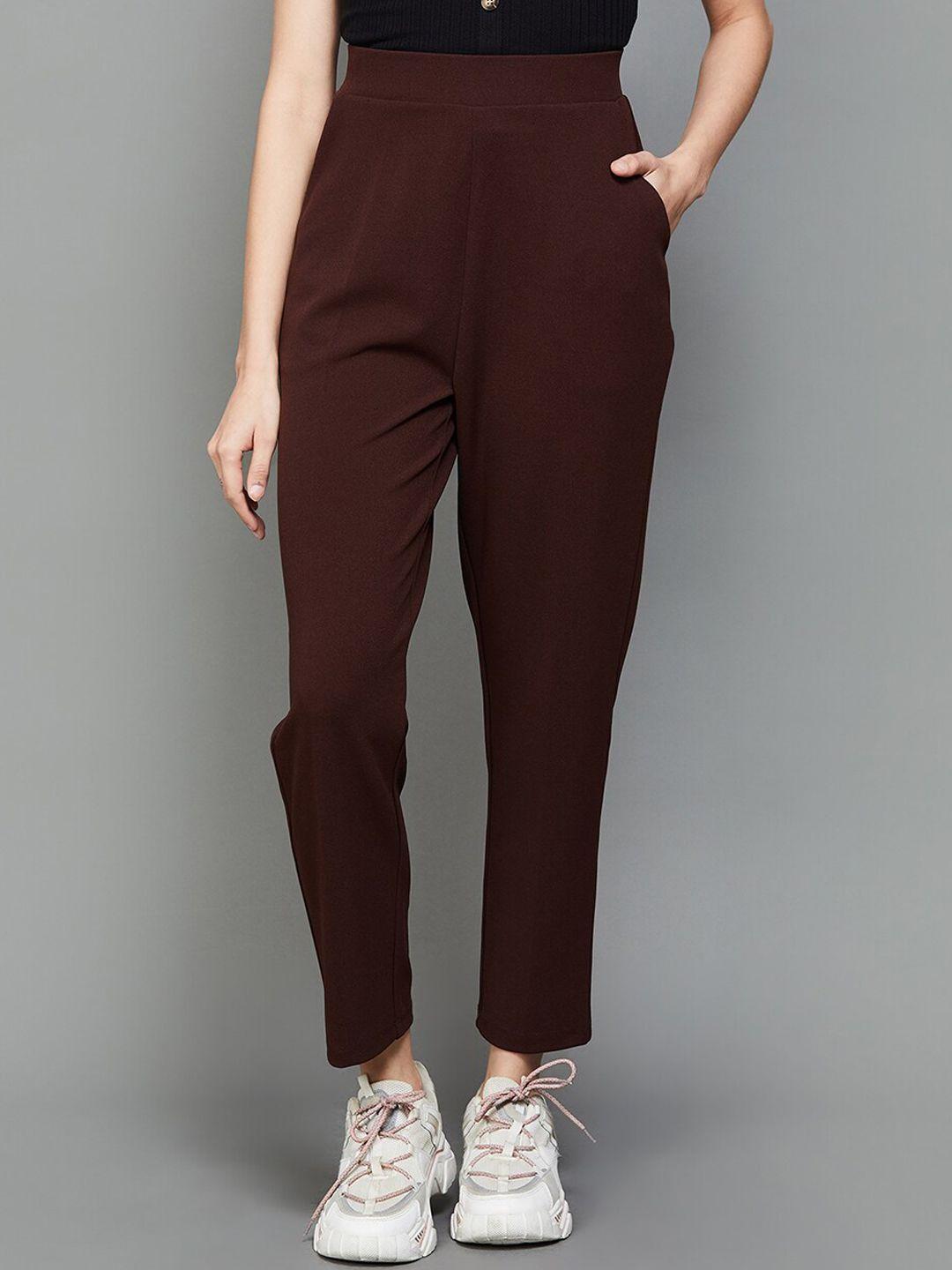 ginger by lifestyle women mid-rise trousers