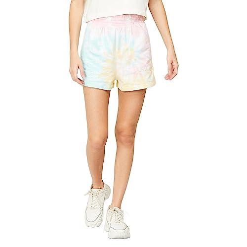 ginger by lifestyle women multi cotton regular fit solid shorts_26 multicolour