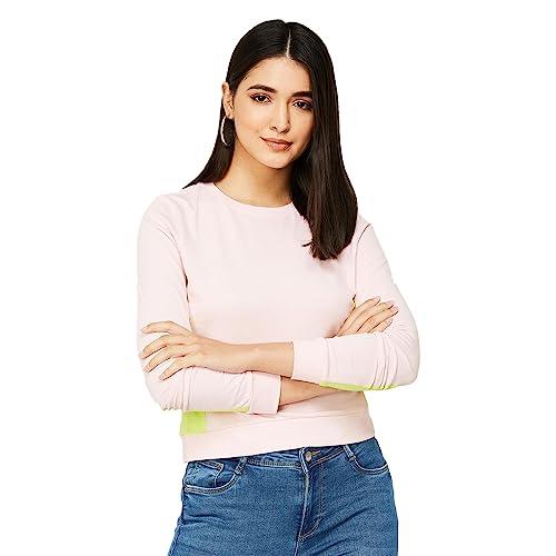 ginger by lifestyle women multi cotton regular fit solid sweatshirt_s multicolour