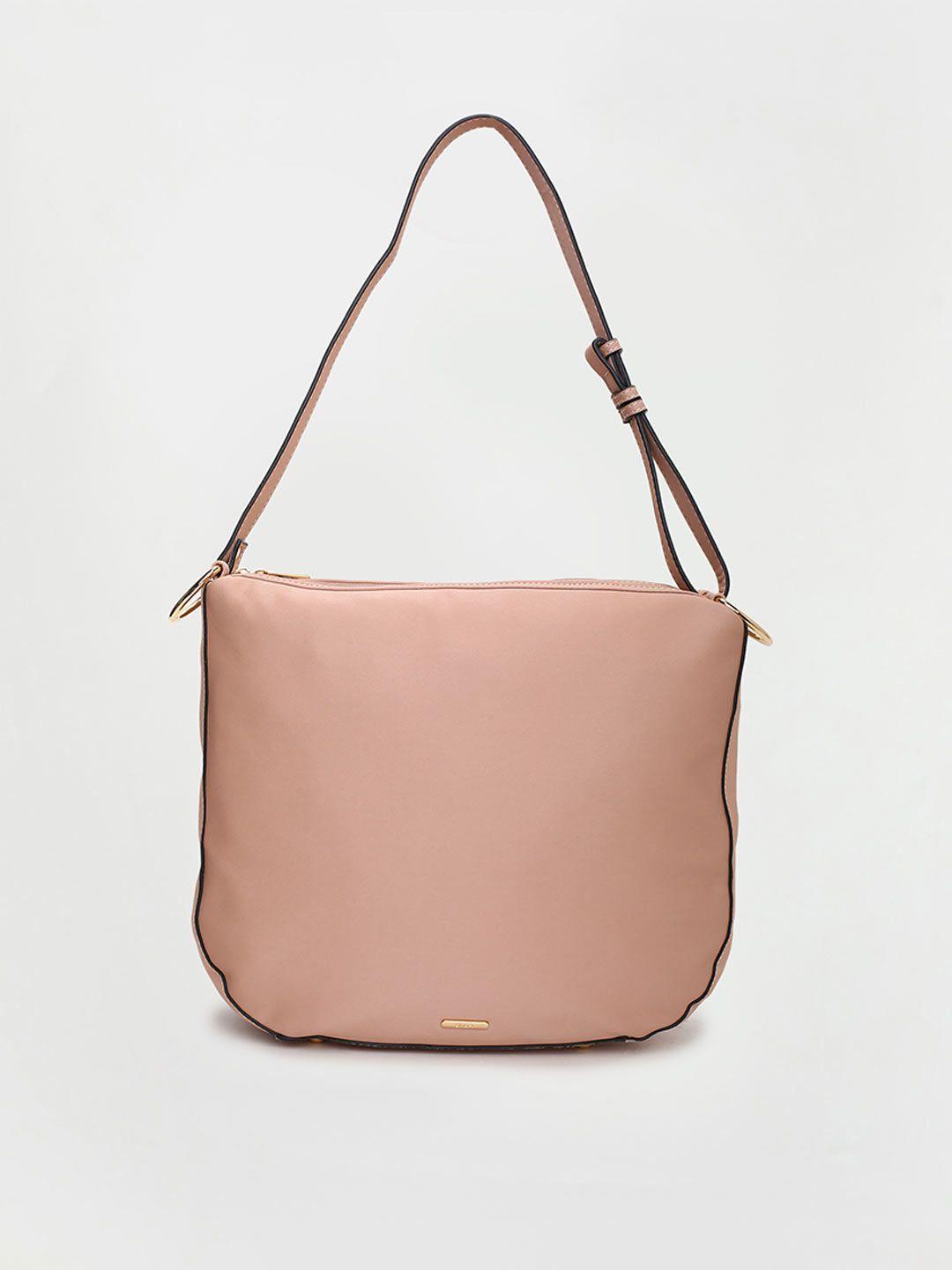 ginger by lifestyle women pink solid  oversized shopper synthetic sling bag