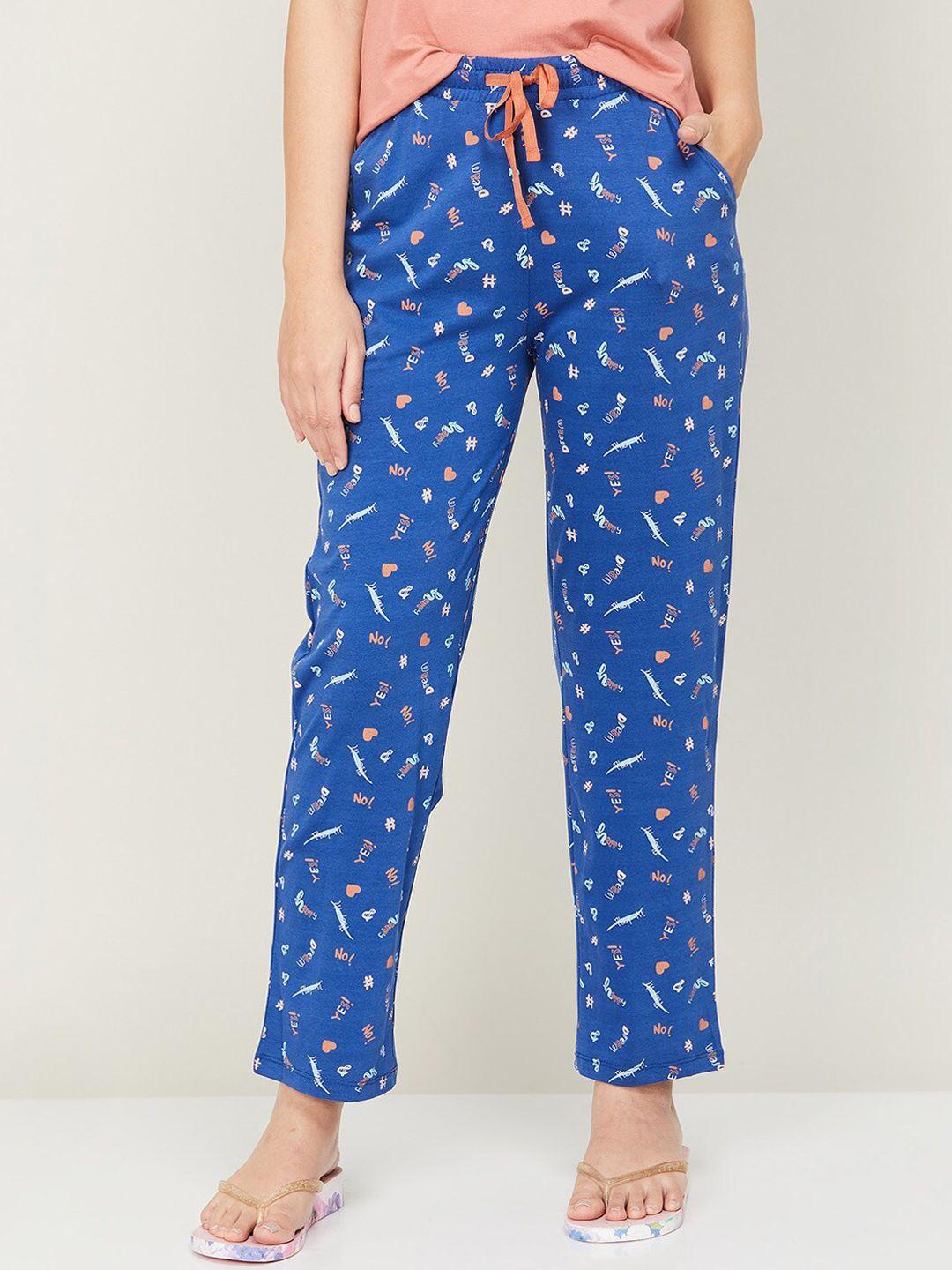 ginger by lifestyle women printed cotton lounge pants