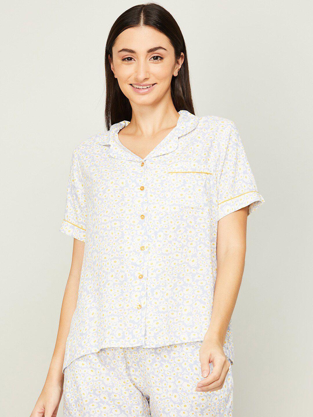 ginger by lifestyle women printed shirt with shorts