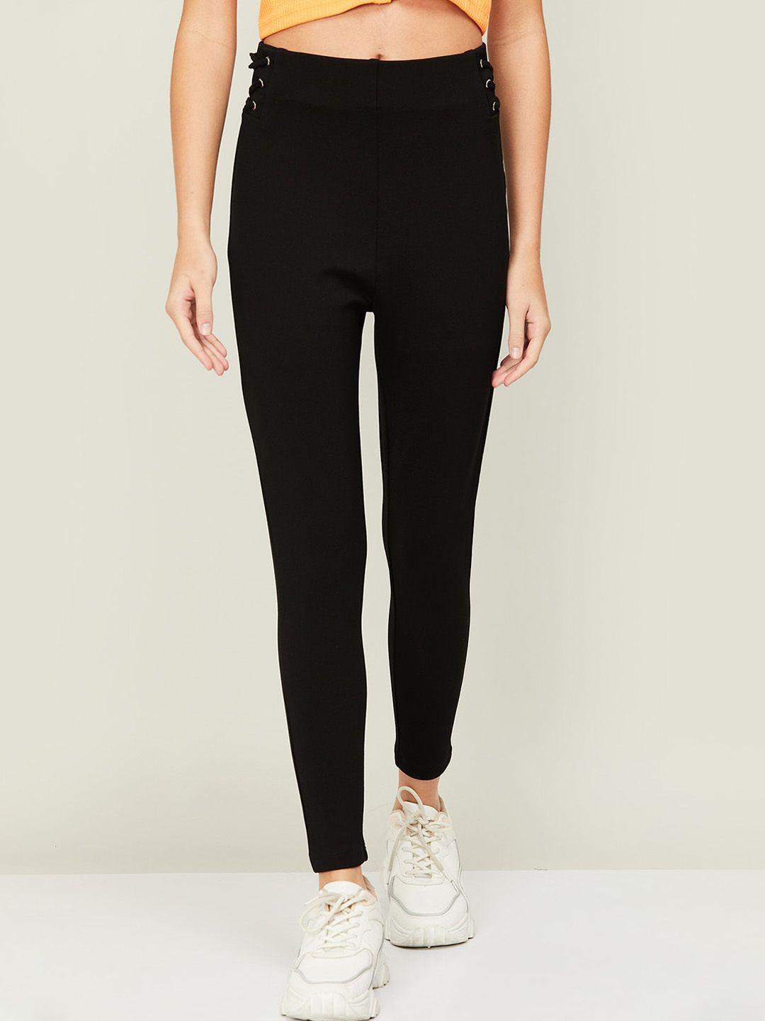 ginger by lifestyle women slip on skinny fit trousers