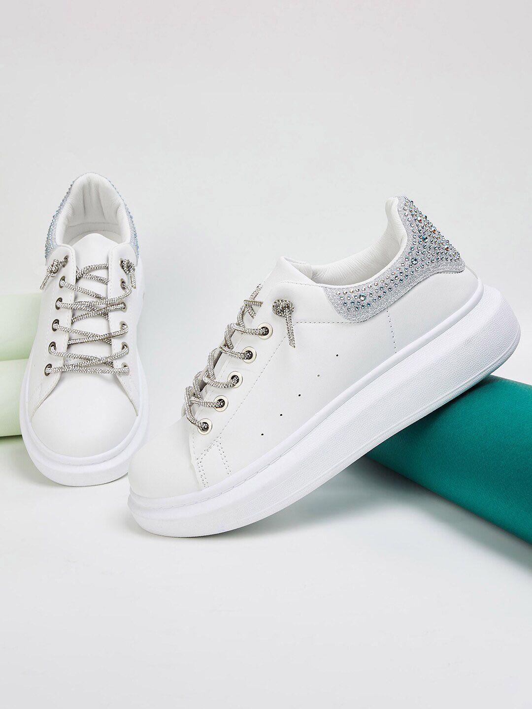 ginger by lifestyle women woven design sneakers