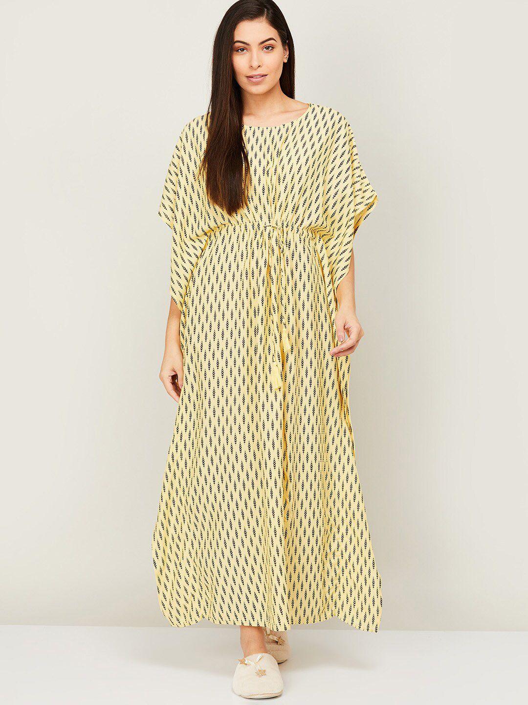 ginger by lifestyle yellow maxi dress