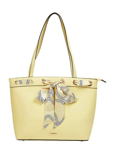 ginger by lifestyle yellow tote bag
