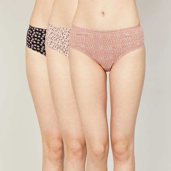 ginger printed hipster panties - pack of 3