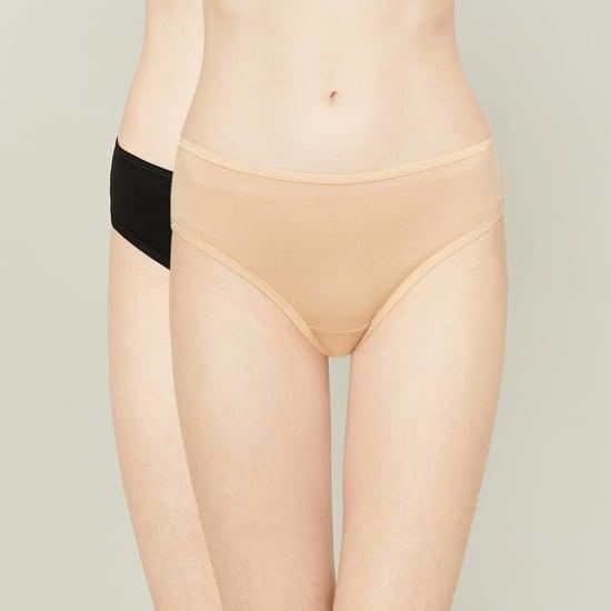 ginger solid bikini panties - pack of 2