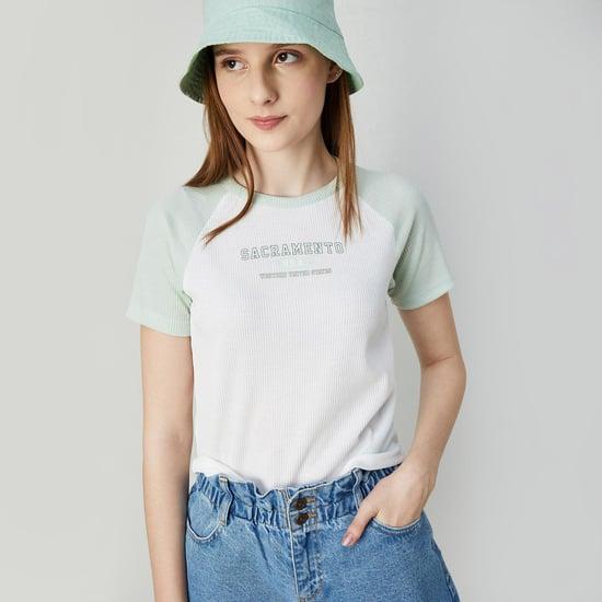 ginger women colourblocked t-shirt