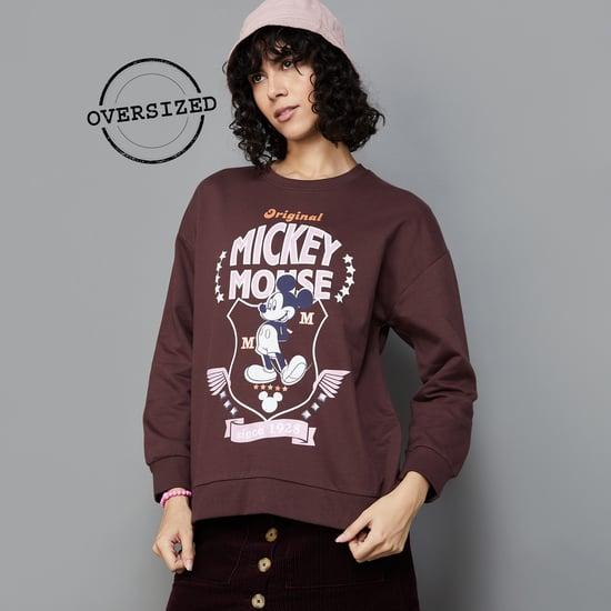 ginger women mickey mouse printed sweatshirt