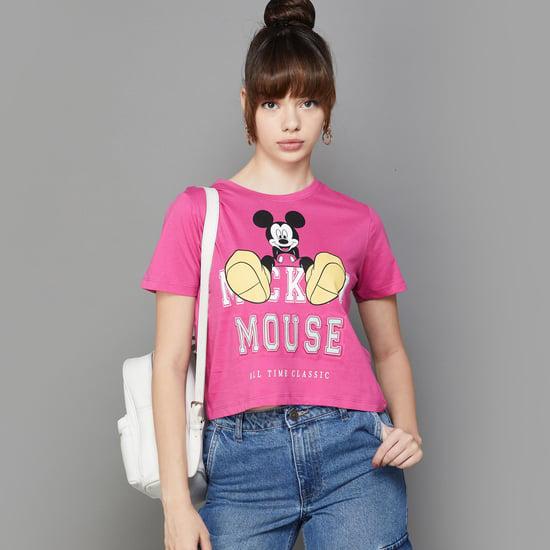ginger women mickey mouse printed t-shirt