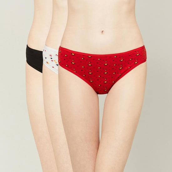 ginger women printed bikini panties - pack of 3