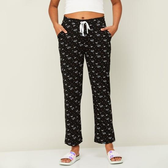 ginger women printed elasticated pyjamas