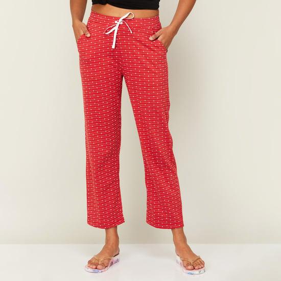 ginger women printed elasticated pyjamas