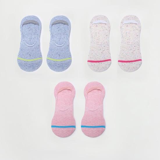 ginger women printed invisible socks - set of 3