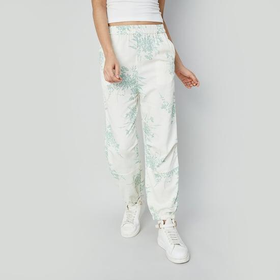 ginger women printed jogger trousers