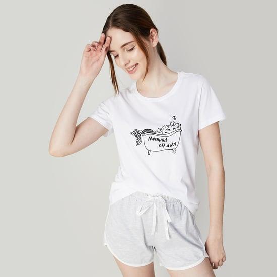 ginger women printed lounge t-shirt