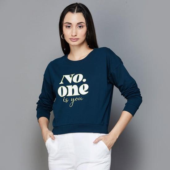 ginger women printed pullover sweatshirt