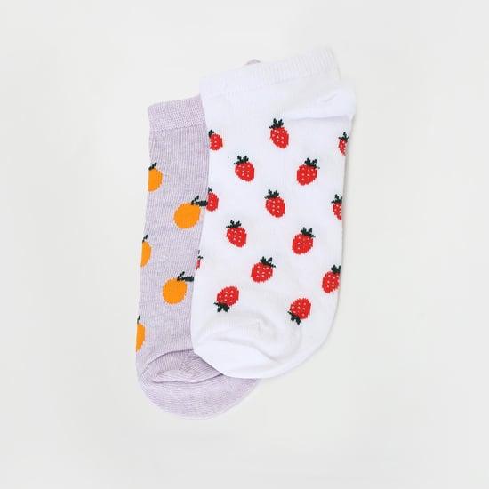 ginger women printed socks - set of 2
