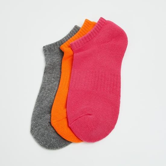 ginger women solid ankle-length socks - pack of 3
