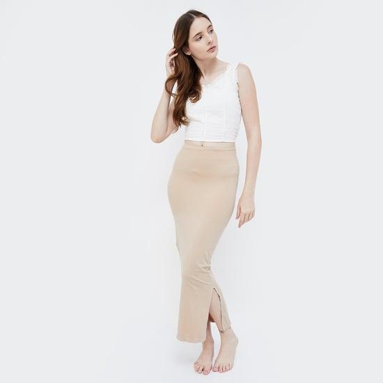 ginger women solid shapewear with slit